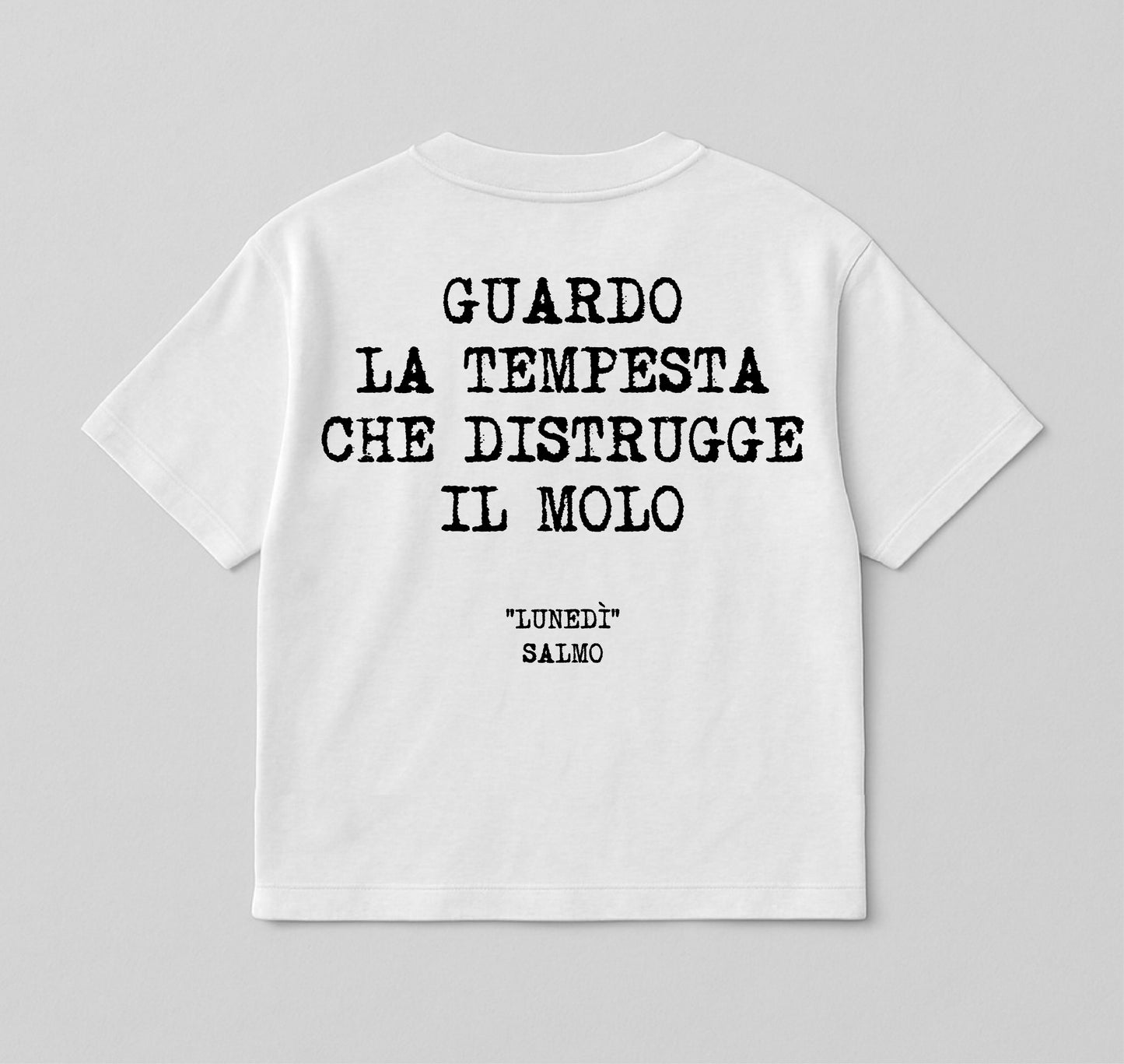 Salmo 1 - Guardo la tempesta che distrugge il molo / white - bianca