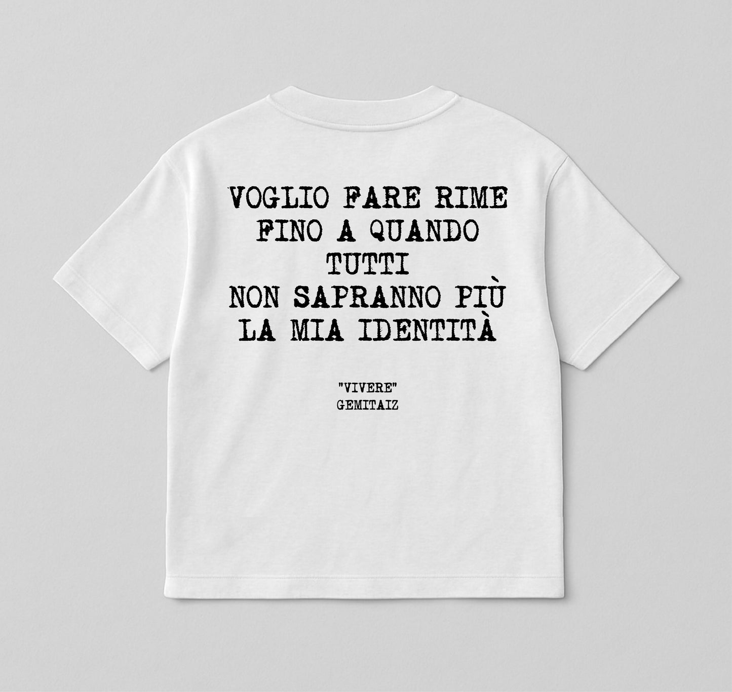 Gemitaiz  1 - Voglio fare rime fino a quando tutti non sapranno più la mia identità / white - bianca